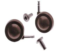 Black Barn Upholstery Supplies Pair of Beige Orbital Shepherd 50mm Castors (46) Die Cast Set of 4
