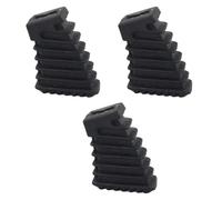 Black Bass Drum Rubber Feet Durable Drum Leg Cap Drum Foot Pad Musical Instrument Accessories for Drummers, Bands(3 Feet Only)