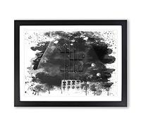 Black Bass Guitar Vol.2 V4 Modern Framed Print | A3 Black Framed Wall Art | Ready to Hang | Modern Music Picture | Living Room Bedroom Lounge Office