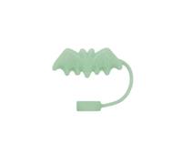 Black Bat Halloween Silicone Straw Cover 1Pcs Reusable Dust Proof for Stanley Halloween Topper Decor for 10mm Straws Straw Skull Makeup Cleaner,Pipe Covers Steel Toppers Skull Cleaners,Metal c