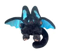 Black Bat Plush Toy | Comfortable Bat Doll Plush | Flying posturee B-at Cuddly plushiee Toy | P-lush B-at Doll for Halloween, Easter