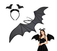 Black Bat Wings Costume Set with Bat Ears Headband