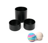 Black Bath Bomb Mold, Reusable Plastic Bath Salt Ball Press, DIY Mold for Homemade Bombs, Easy to Demold, Commercial & Home Use