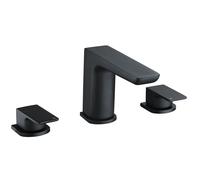 Black Bath Mixer Tap - 3 Tap Hole - Zana