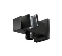 Black Bathroom Handheld Shower Holder, Wall Connection, Elbow Brass Mounting Bracket, Shower Support for Easy Installation and Modern Design