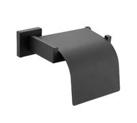 Black Bathroom Hardware Fixed Towel Rack Tissue Robe Hook 304 Stainless Steel Pendant Acces,Covered Paper Holder