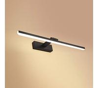 Black Bathroom Mirror Light LED Makeup Mirror Wall Lamp 18W/80CM Warm Light (3000K) for Vanity Lighting Stylish Interior Illumination Perfect for Makeup Application