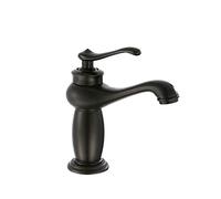 Black Bathroom Sink Faucet Single Handle Brass Mixer Hot & Cold Control Ceramic Valve Antique Style for Sink & Bidet & Elegant Design