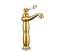 Black Bathroom Sink Faucet Single Handle Brass Mixer Tap with Hot & Cold Control Ceramic Valve Antique Style Ideal for Sink & Bidet Installation