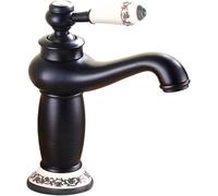 Black Bathroom Sink FaucetRetro Hot & Cold Mixer Tap SingHandBasin Faucet for Stylish Bathroom Decor Durab& Elegant Design