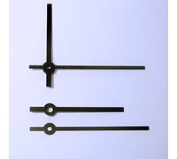 Black Baton Clock Hands to fit UTS Clock Movements (EF Euro Fitting Euroshaft) (80mm Baton Metal)