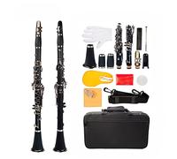 Black Bb Clarinet ABS Clarinet 17-Key Cupronickel Plated Nickel Kit W/Clarinet+Reeds+Strap+Case Beginner Clarinet