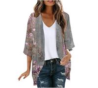 Black Beach Cover Up Vintage Floral Printed Lace Cardigans for Women UK Bikini Cover Up Cardigans for Women UK Sale Summer Clothes Women Casual Plus Size Women's Coverups Women's Cardigans