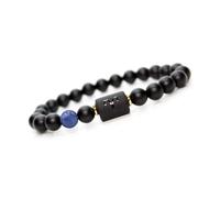 Black Bead Elastic Rope Stretch Bracelet Good Luck Jewelry for Men and Women, Durable Material for Good Fortune and Gifting (#3)