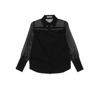 Black Bead-Embellished Shirt with Button Closure - female - D.Exterior - Shirts - Black - S - Blouses & Shirts S