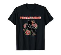 Black Bear and Roses Pigeon Forge Smoky Mountains Travel T-Shirt