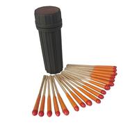 Black Beard Fire Matches | 20 Matches, 3 Strikers, Tube | Perfect for Hiking, Backpacking, and Emergency Kits Tgz690 (Black, 6.5X2.1cm)