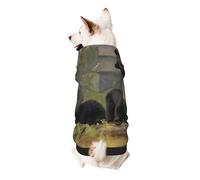 Black Bears Printed Dog Hoodie Soft Dog Sweatshirt Cute Cat Dog Clothes for Small Dogs Kitten Puppy, XL