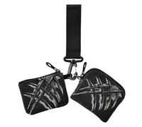 Black Beast Scratch Mark Halloween Horror Silhouette Women's Change Wallet