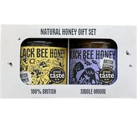 Black Bee Honey Gift Set - x2 227g British Honey Pack, Runny Summer with Floral Flavours and Thick Bold Aromatic Autumn, Unprocessed, From Hive to Jar - Delicious Gifts for her and him