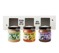 Black Bee Honey Gift Set x3 42g British Mini Honey Pack Creamy Light Sprin