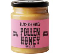 Black Bee Honey Pure British Spring Honey with Bee Pollen Granules SoftSet