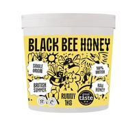 Black Bee Honey - Pure British Summer Honey, Runny with a Rich Heady Floral Flavour, Unprocessed, Single Source from Hive to Jar, Never Blended - Delicious on Toast, Soothing in Drinks, 1Kg Tub