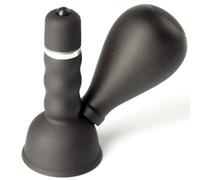 black Bell-Pop Vibrating Nipple & Clit Pump