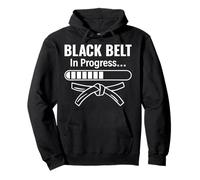 Black Belt In Progress Martial Arts Training Pullover Hoodie