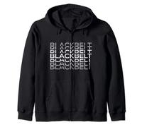 Black-Belt Martial Arts Karate Taekwondo TKD Jiu Jitsu Judo Zip Hoodie