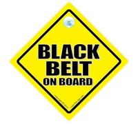 Black Belt On Board Car Sign, Black Belt Sign, Ninja On Board, Karate, Kung Fu, Baby On Board, Baby on Board Sign Style, Bumper Sticker, Decal, Self Defence, Karate, Kung fu, Black Belt On Board