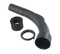 Black Bent Hose Handle for Vacuum Cleaner, Replacement Curved Hose End with 32mm Inner Diameter, Compatible with Models, Vacuum Spare Part