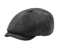 Black Beret Hat for Women Men, Soft Cotton Polyester Blend Unisex Slouchy Beanie, Vintage Classic Daily Casual Baker Boy Cap, Peaky Blinders Style Gangster Hat for Outfit