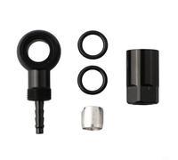 Black Bh90 Olive Connector For Slx For Xt For Xtr Mt4 Hydraulic Brake Hose, 4.8mm Tube Fit(Black)