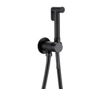 Black Bidet Sprayer for Toilet Faucet Complete Pet Shower Set with Hose AllCopper Bathroom Bidet Spray for Easy Cleaning Durable & Stylish Design