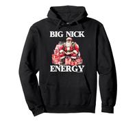 Black Big Nick Energy Funny Black Claus Cool Santa Christmas Pullover Hoodie