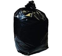 Black Bin Bags Compactor Sacks Extra Strong & Wide Heavy Duty 200 Gauge 22" x 34" x 47" (PACK OF 10)