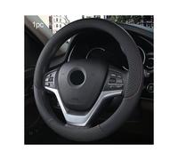(black) (black)37-38cm New Car Steering Wheel Cover Artificial Leather Steering-wheel Covers Breathable Fabric Braid Auto Accessories Universal