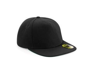 (Black/Black) Beechfield Unisex Adult Original Flat Peak Snapback