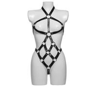 black Black Diamond Caged Open Cup Body Harness