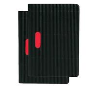 Black / Black (set of two) B7 Unlined Notebooks (Cahier Ondulo)