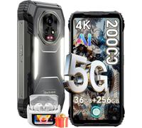 (Black) Blackview XPLORE 2 Gemini AI 5G Rugged Phone with Projector, Android 15 6.73",36GB 256GB T-Mobile, 50MP 20MP Night Vision,black