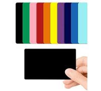 Black Blank PVC Cards Plastic - Pack of 10 by CKB LTD 760 Micron Standard CR80 ID Credit Card Size 86 x 54mm - Printable Ideal for overprinting in Any Desktop ID Card Printers (Black Gloss)
