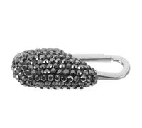 Black Bling Zipper Pull Clips, Decorative Replacement Charms for Purses | Metal and Glass Diamond Detail, Smooth Opening, Prevents Jams, Quick Identification, 4x1.5x0.7cm, Suitable for Hoodies