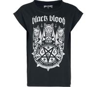 Black Blood by Gothicana Black Cat's Unite T-shirt T-Shirt black XL