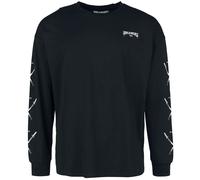 Black Blood by Gothicana Shirt with heart and sword print Long-sleeve Shirt black XL