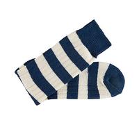 Black & Blue 1871 Heritage Merino Sock (Queen’s House - White/Blue, 6½-9)
