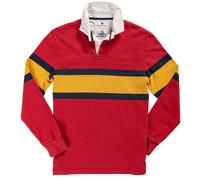 Black & Blue 1871 | Heritage Striped Rugby Shirt | Red | WildBounds XL