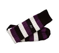 Black & Blue 1871 Weekender Socks (Belsize Park - Black/Purple/White, 9½-12)