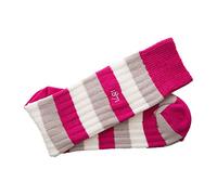 Black & Blue 1871 Weekender Socks (Clapham Rovers - Cerise/French Grey/White, 9½-12)